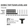 Donic Schildkröt Top Team 600 - Display with type of racket