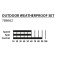 Schildkröt Table Tennis Set Outdoor Weatherproof