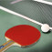 Gewo Rave Speed - you can see a bat lying diagonally next to a ball on a table tennis table