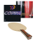 Classic Table Tennis Racket - angled Racket with two packaged Rubbers