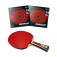 Professional Allround table tennis bat - Racket lying with rubbers in the background