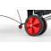 Sponeta S 3-87 e - slightly offset view of one wheel of the table top