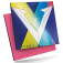 Xiom Vega X - Produktbild mit Belag und Verpackung