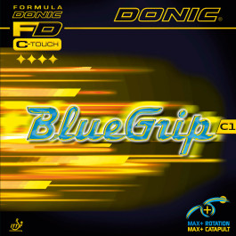 Donic BlueGrip C1 - Hier das Produkt in voller Verpackung