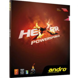 Andro Hexer Powersponge - Packung und Produkt auf einen Blick 
