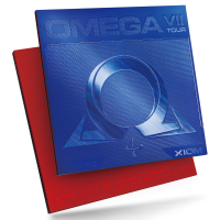 Xiom Omega VII Tour - Produktbild mit Belag und Verpackung