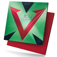 Xiom Vega Asia H - Produktbild mit Belag und Verpackung