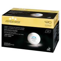 Donic P40+ Sin Celda 3 Estrellas, Paquete de 120 (Pelota de Plástico con Costura, Tecnología ABS)