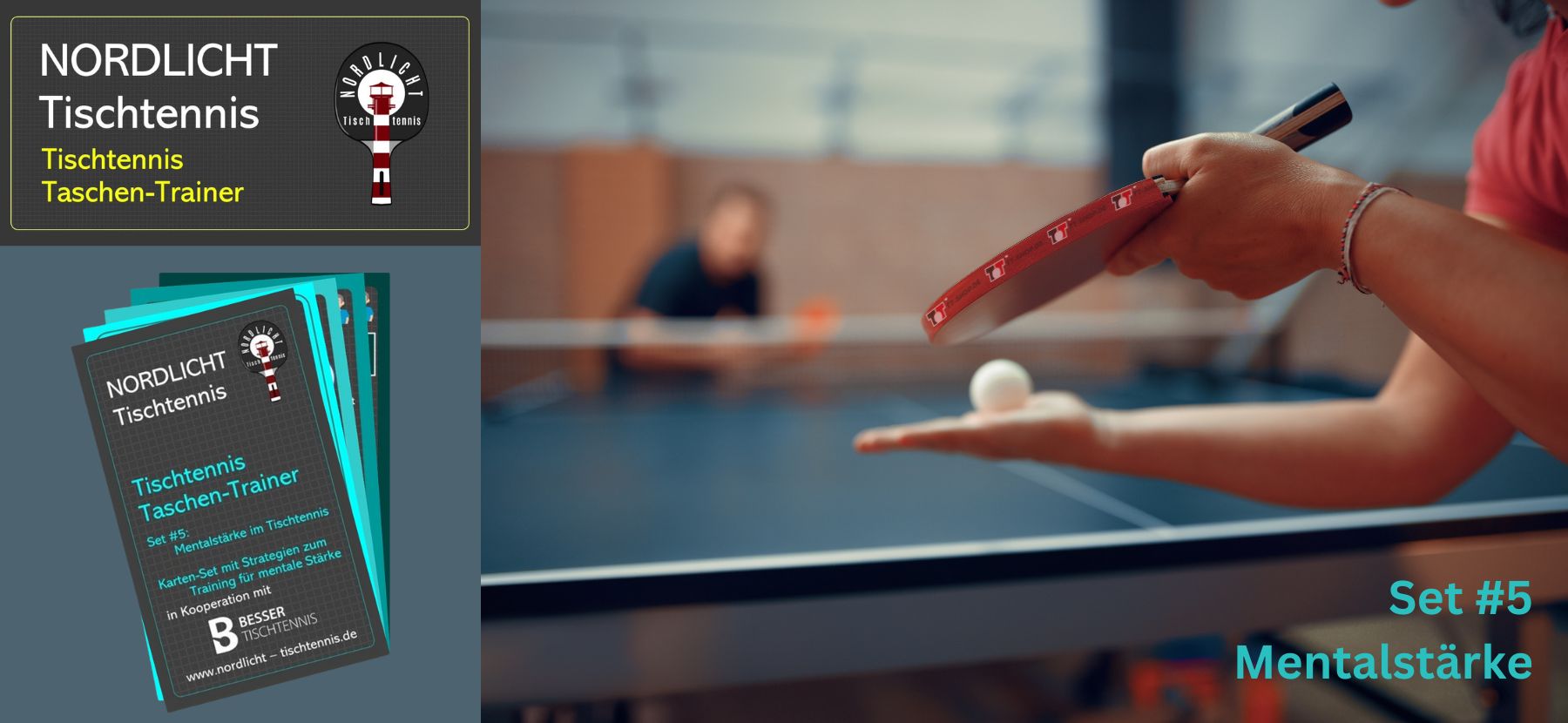 Nordlicht Table Tennis Set #1 - Ball Safety and Footwork - Image Description